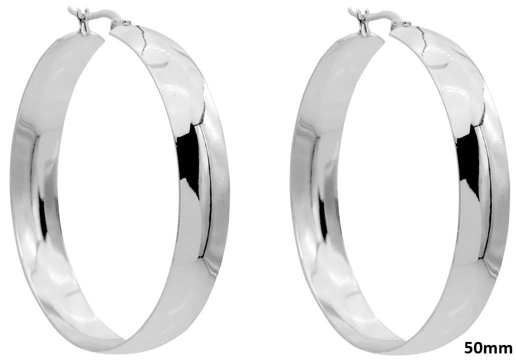 H-D25.2 E2616-006S S. Steel Earrings 50mm