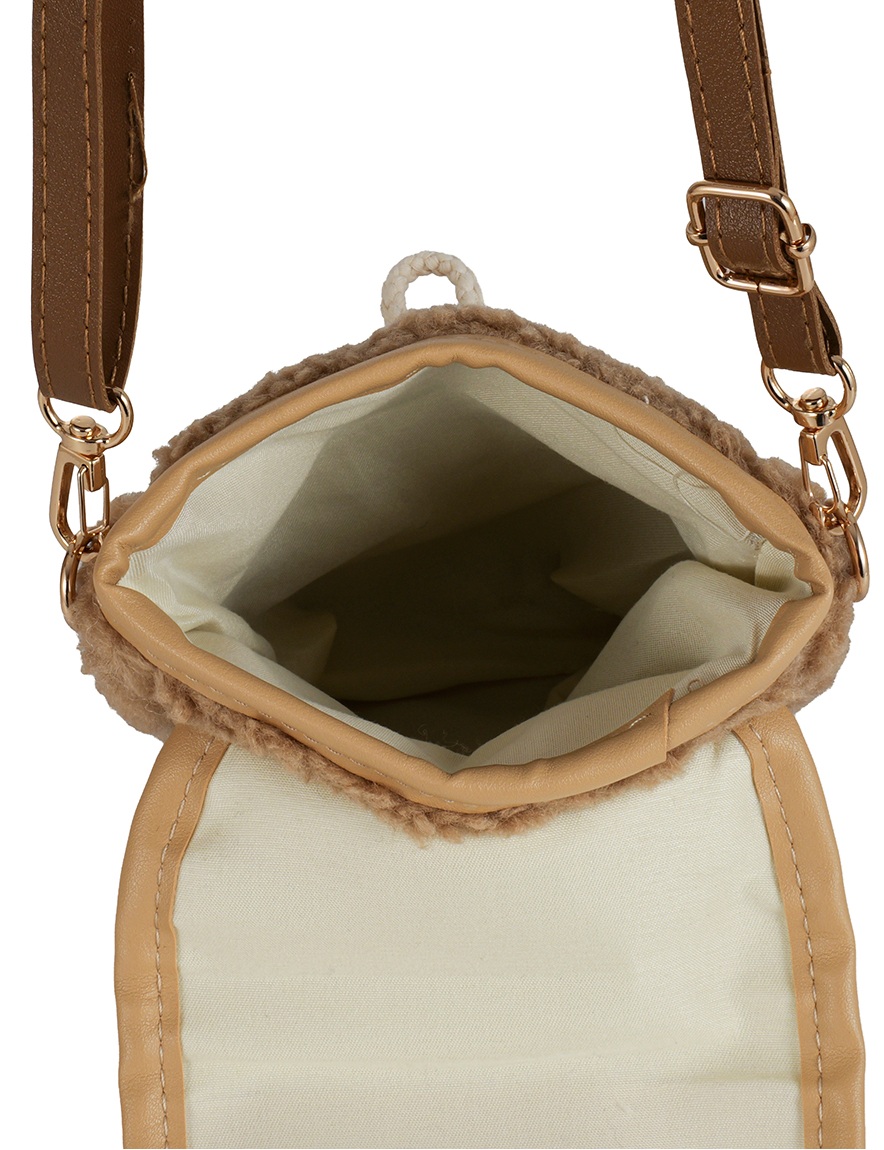 R-I3.2 BAG1021-036-1 Shoulder Bag Teddy 21x16cm Brown