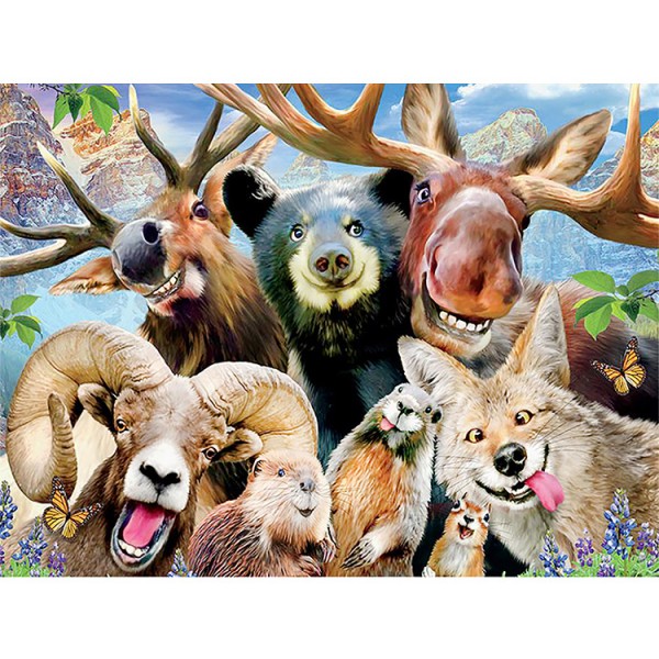 Q-L6.1 DW22027 Diamond Painting Set Animals 50x40cm