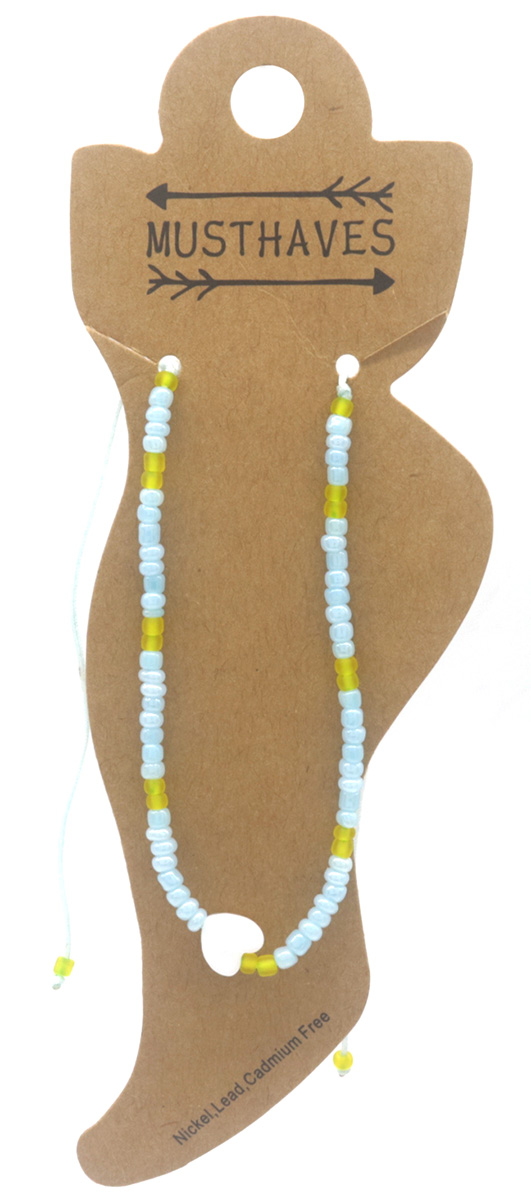 G-B22.2 ANK830-092-4 Anklet Heart Blue