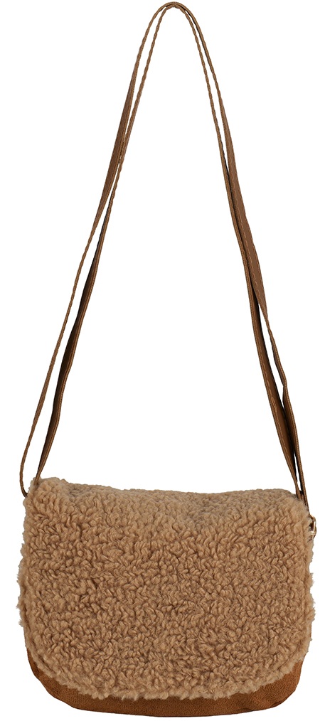 Q-K3.1 BAG1021-031-2 Shoulder Bag Teddy 21x16cm Brown