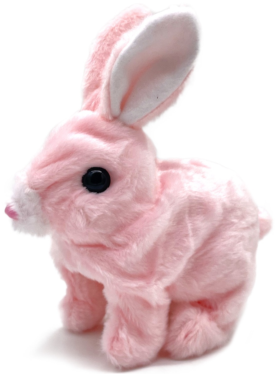 L-C8.2 TOY1149-001 Walking Rabbit 15cm Movement and Sound - Mixed Colors - 1pc