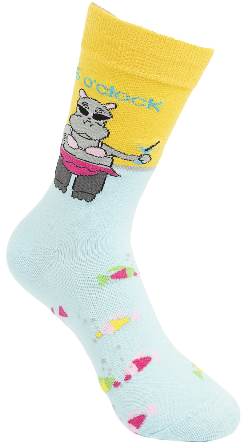 S-E6.2 SOCK2316-096-2 Pair of Socks Size 38-45 - Hippo