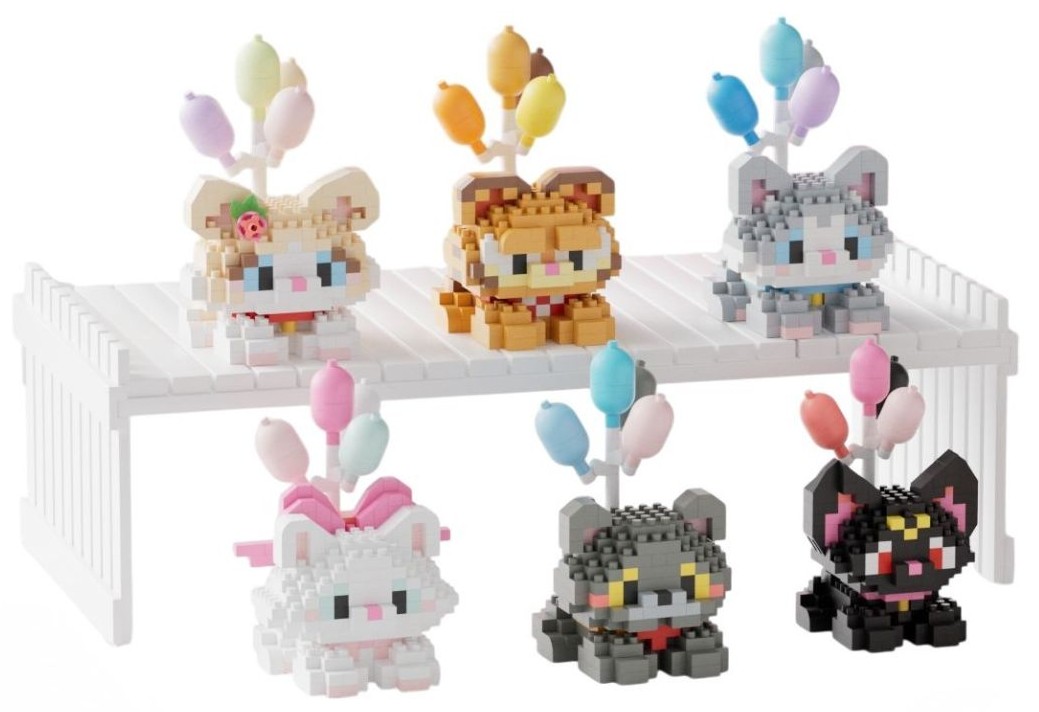 K-F8.1 S18 Building Block Set Flying Cats - 6pcs in display