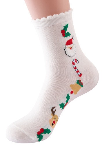 S-A8.3 SOCK023-008 Pair of Socks Size 35-42 Christmas