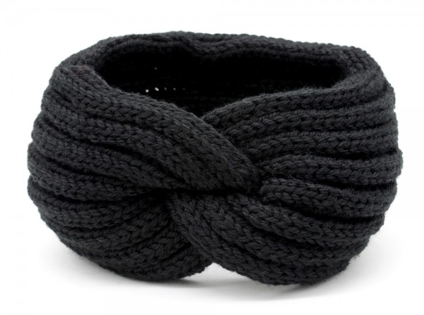 Y-A2.4 H401-001A Knitted Headband Black Y-A2.4 H401-001A Knitted Headband Black