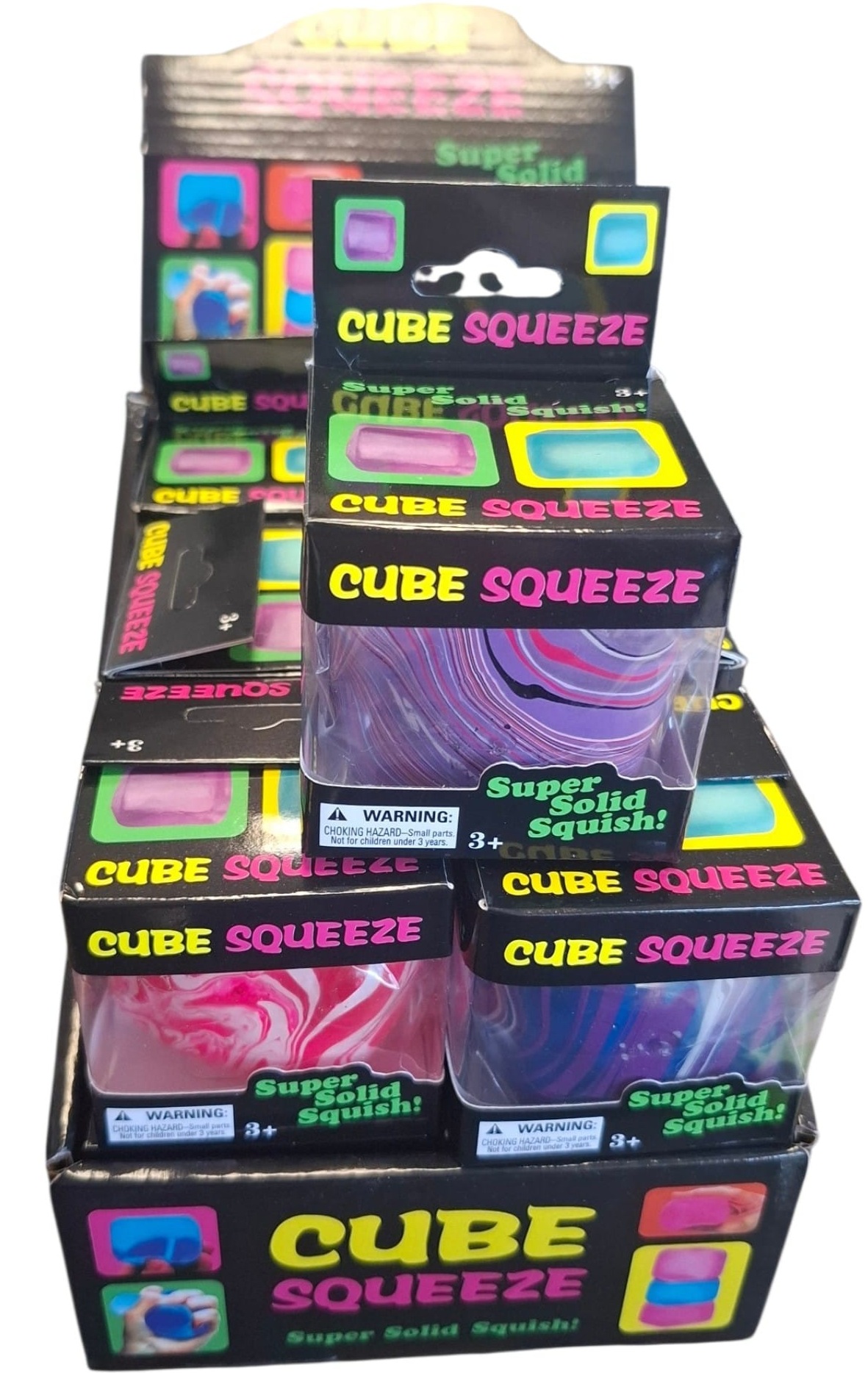 Q-L4.1 Squishy Sugar Cube Multi Color - 12pcs