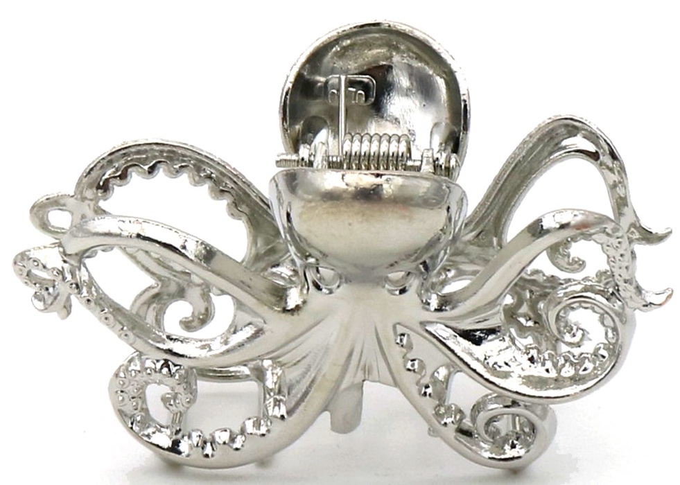 S-B4.3 H1127-005S Metal Hair Claw 6cm Octopus - 3pcs