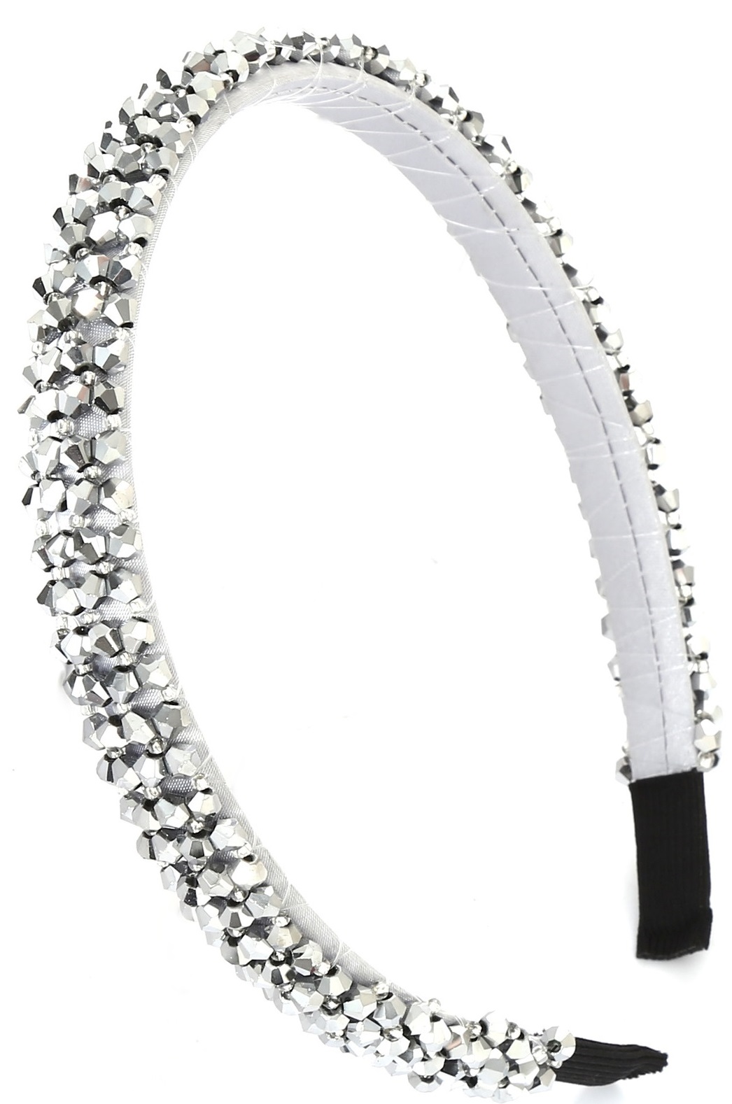 C-D25.1 H2458-004-1 Hair Band Faceted Glassbeads 1.5cm C-D25.1 H2458-004-1 Hair Band Faceted Glassbeads 1.5cm