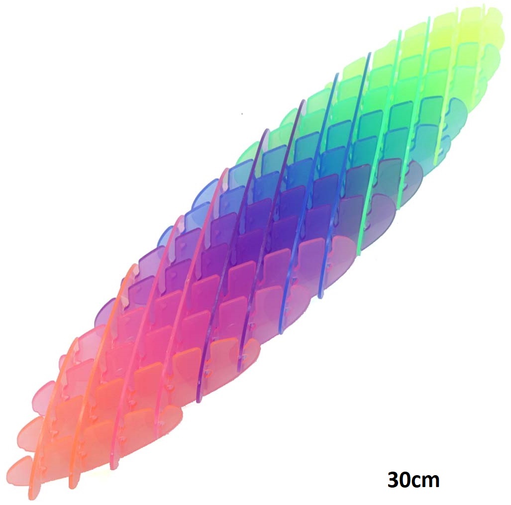 Q-B4.2 TOY003-002 Fidget Worm Morf - Rainbow - XL 30cm