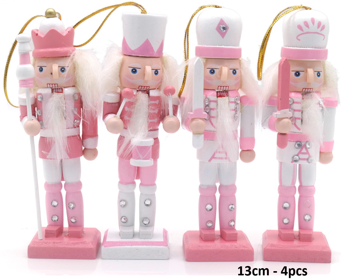 T-A2.2 DC1046-002 Christmas Ornament Nutcrackers 13cm - 4pcs