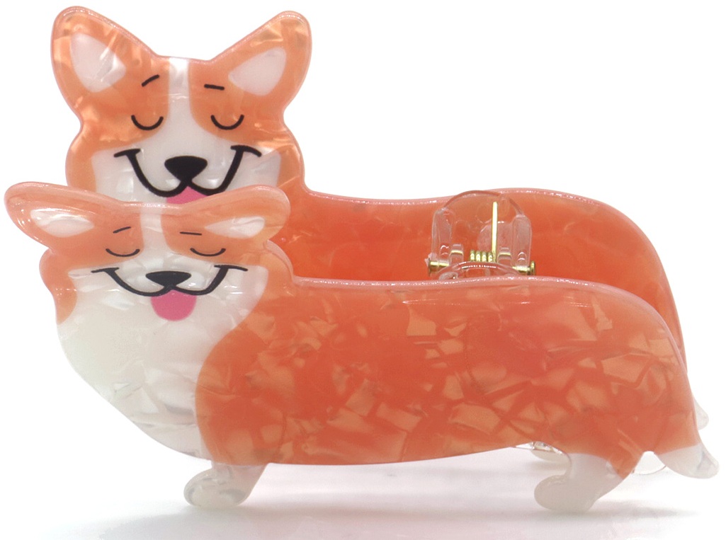 X-I7.1 H1038-006 Trendy Hair Claw Corgi 8.5cm