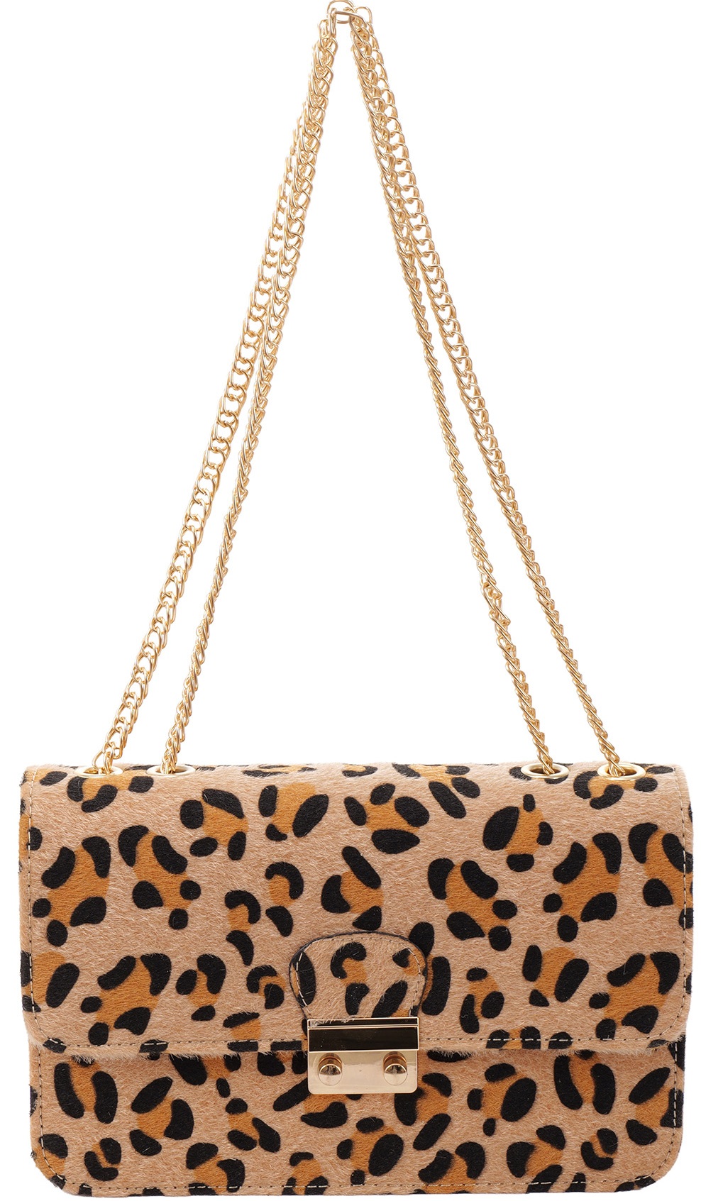 Q-C8.1 BAG1117-001-3 Pu Bag Leopard 27x17x7.5cm