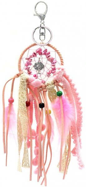 G-C10.1 KY536-204 Keychain Dreamcatcher 22cm Pink