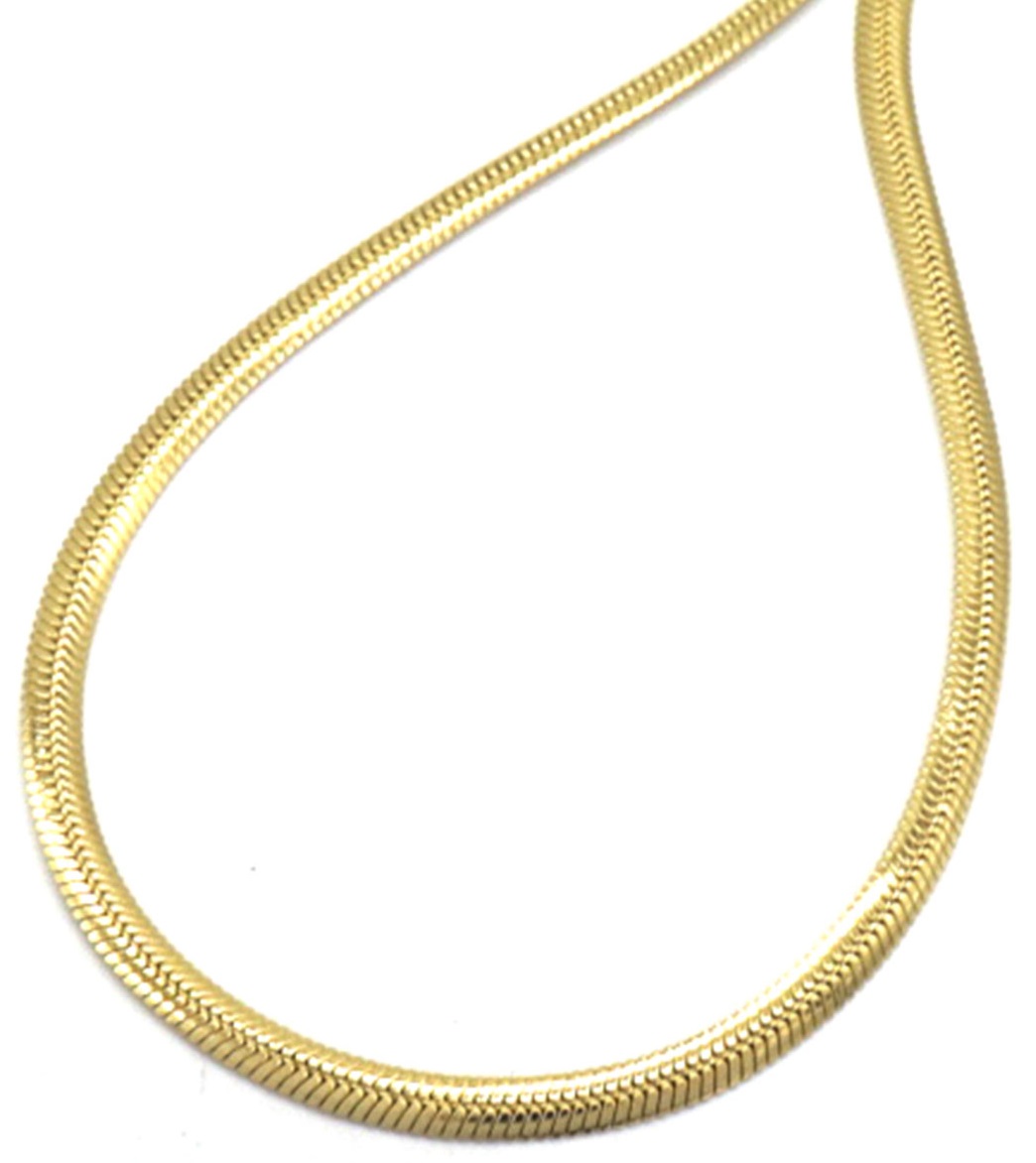 A-D2.1 N628-002G S. Steel 2mm Necklace 40-45cm