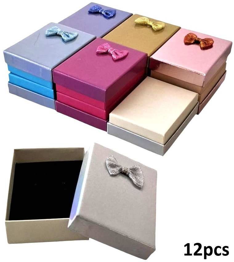Z-C4.5 PK1032-007 Gift Box 9x7x3cm - Mixed Colors - 12pcs