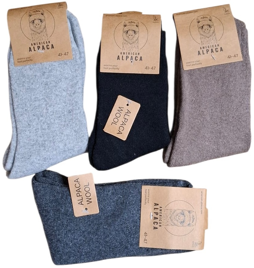 L-F4.2 JN25-9203 Pair of Woolen Socks Size 41-47 - Mixed Colors - 1pc
