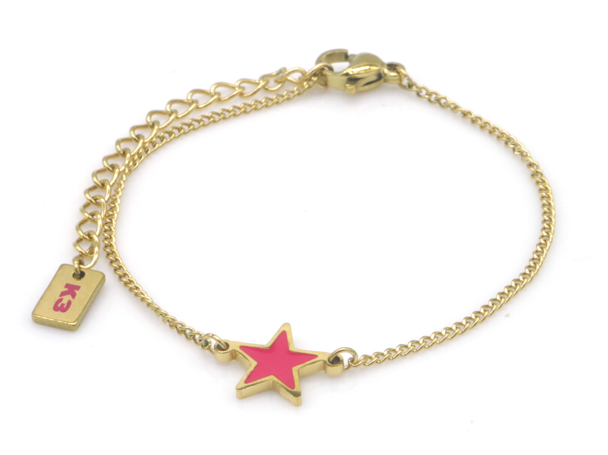K3-RBB002 S. Steel Bracelet Star