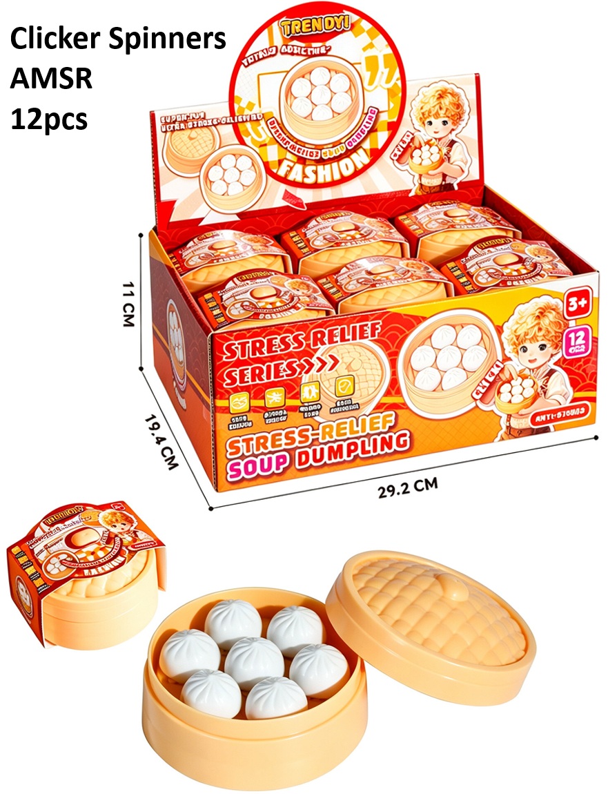 T-P3.1 TOY2610-304 Clicker Spinner ASMR Dumplings - 12pcs