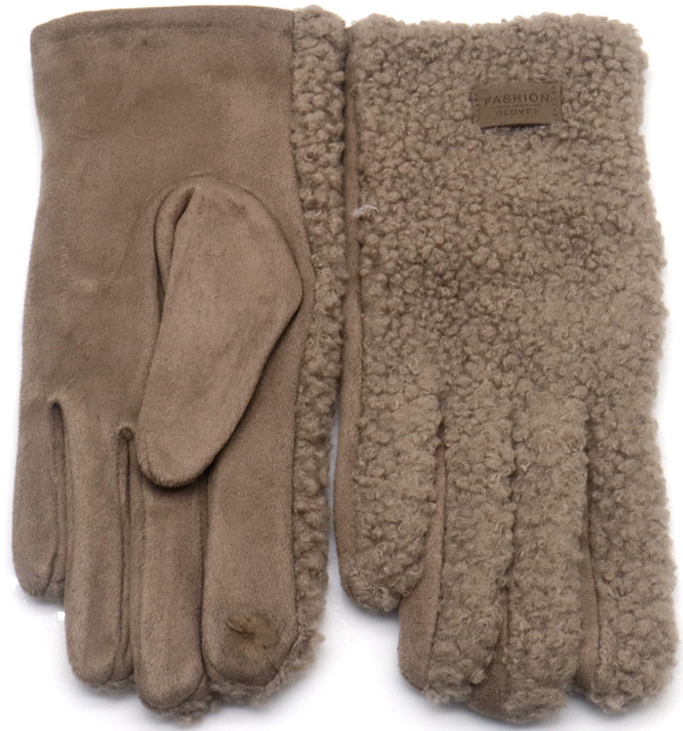 R-N6.2 GLOVES1002-002-4 Winter Gloves Teddy Brown