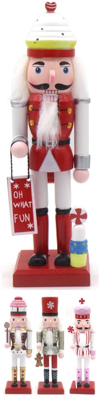 L-D7.2 DC1046-010 Christmas Nutcrackers 25cm - Mixed Designs - 1pc