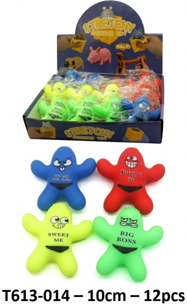 Q-J8.1  T613-014 Squish Stretch Toy 10cm - 12pcs