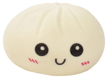 T-J7.2 TOY2610-010 Squishy Dumpling Large 8.5x6cm - White
