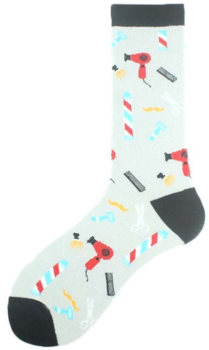 S-I8.2 SOCK2246-036-11 Pair of Socks Size 38-45 Barbershop