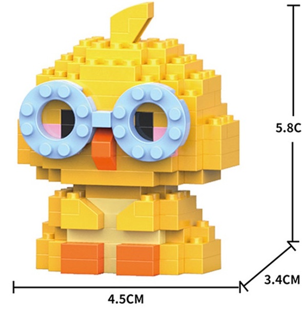 Q-I4.2 W1502-3 Mini Building Blocks Duck - 124pcs