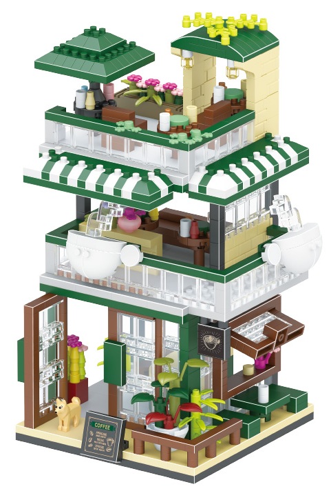 T-B4.2 628 Mini Building Blocks Coffee Shop 1025 pcs