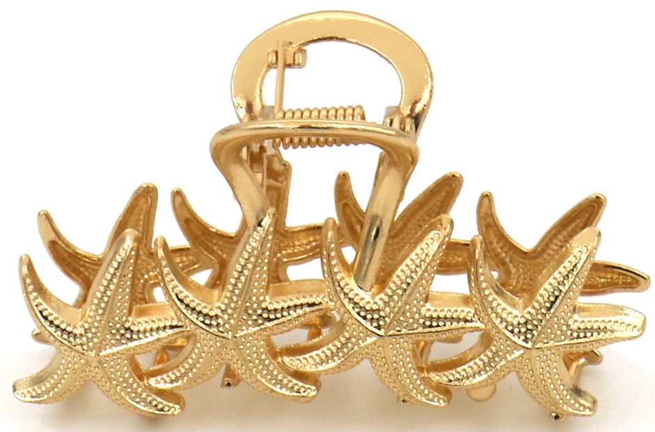 S-D5.2 H1127-006G Metal Hair Clow Shells 6.5cm