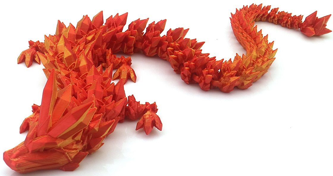 T-J6.2 TOY2611-002 Fidget Dragon 45cm - Orange