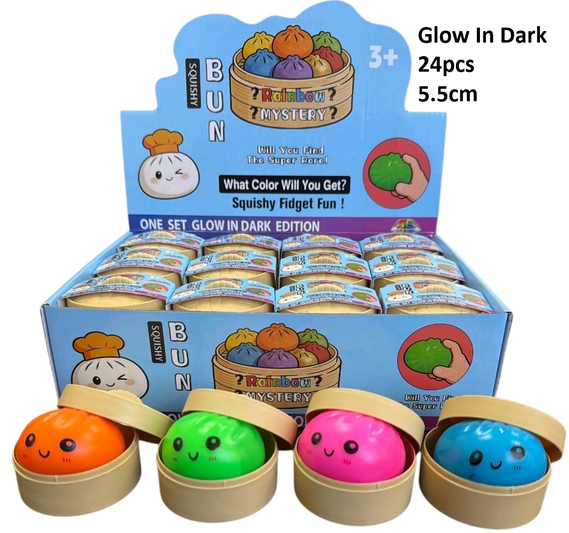 Y-A6.2 Squishy Dumpling 5.5cm Glow in the Dark - 24pcs