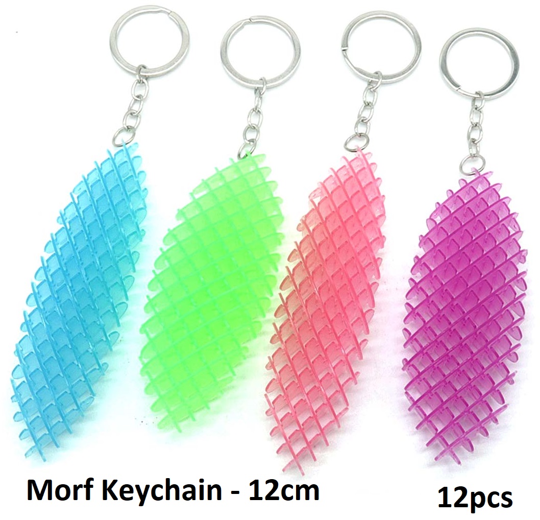 T-A6.1 TOY2411-001 Morf Keychain 12cm - Mixed Colors - 12pcs