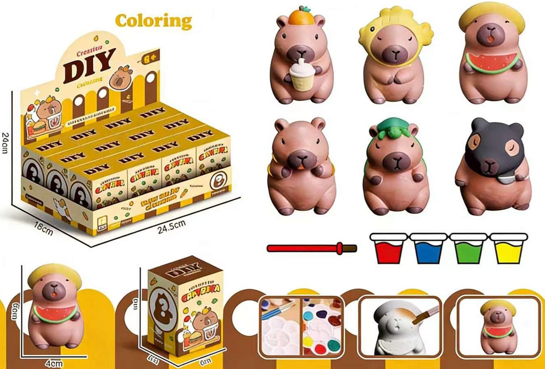 Z-F1.1 WFM879209 DIY Painting Capybara - 12pcs