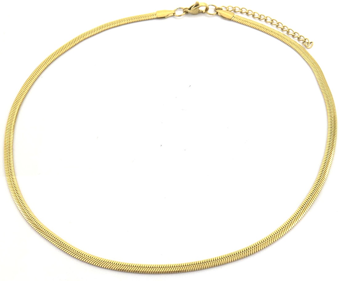 A-F3.1 N628-002G S. Steel 4mm Necklace 40-45cm