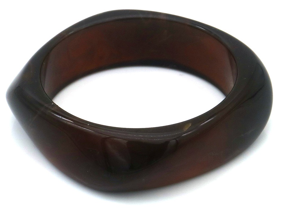 G-A1.2 B001-001-6 Resin Bangle 2.3cm Black