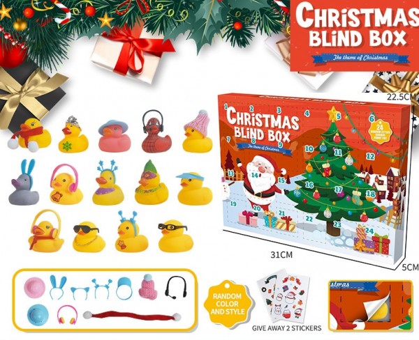 Y-E1.4 HY612-1 Christmas Advent Calendar - 24 toys