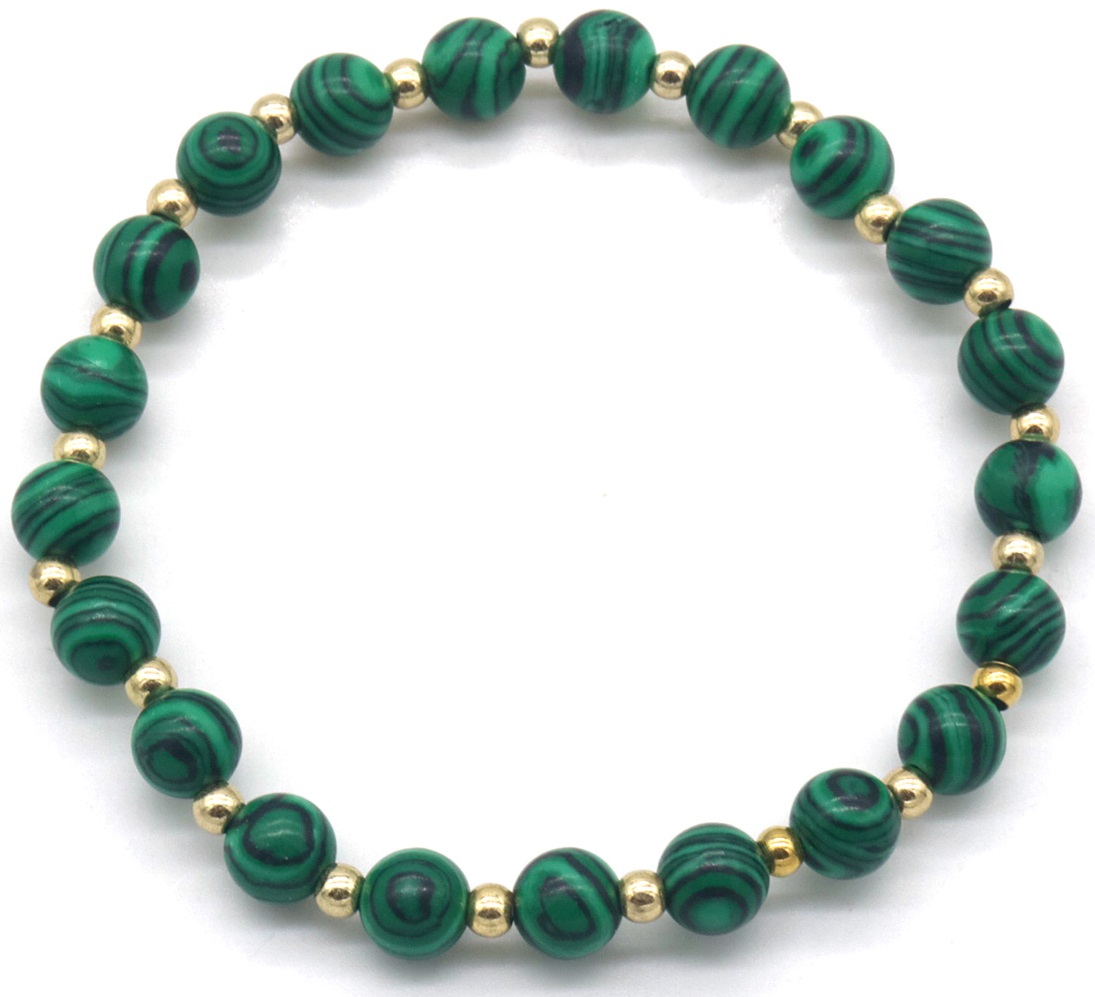 D-E8.2 B100-007 Bracelet S. Steel Beads