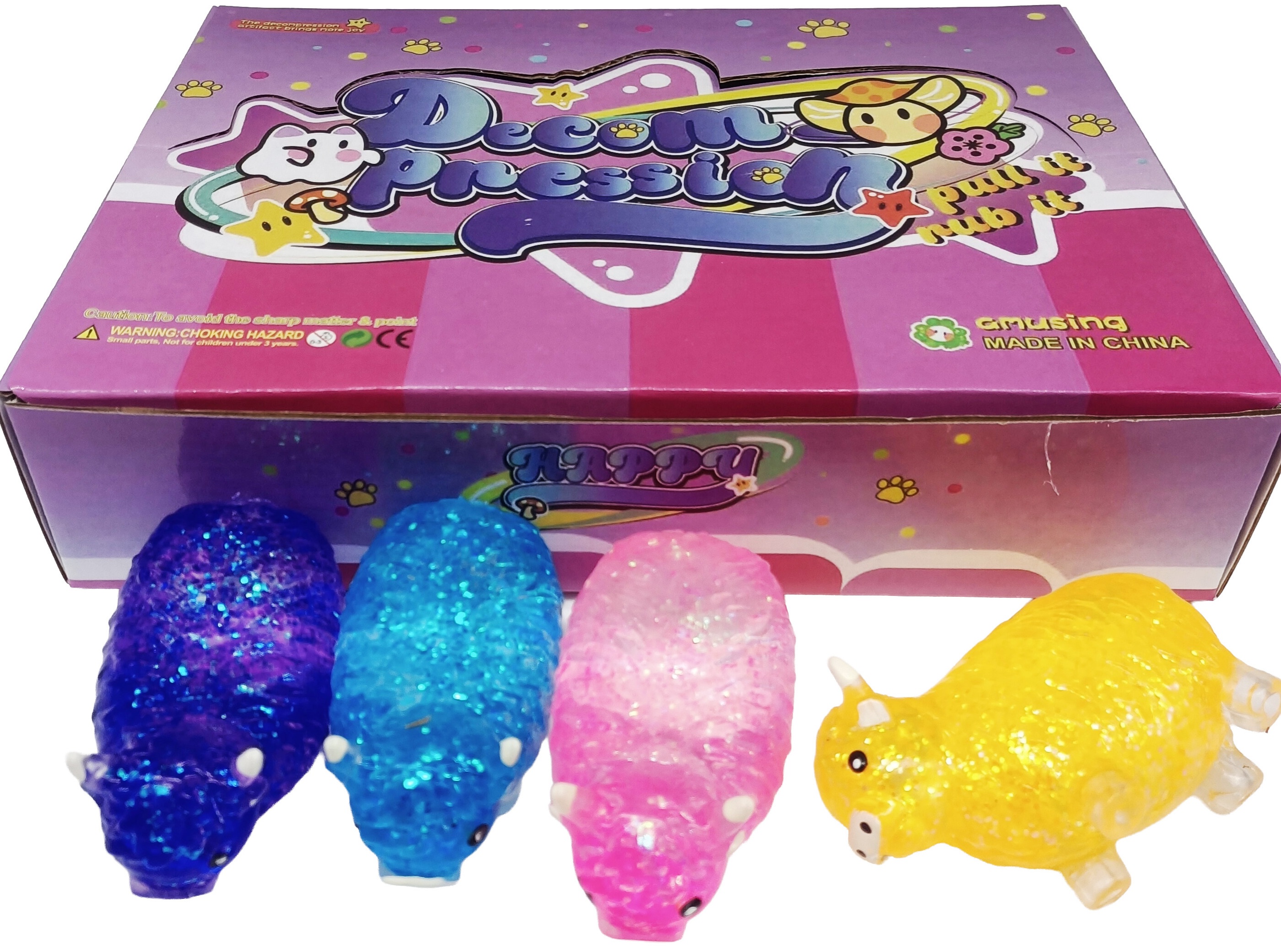 Q-P8.1 TOY006-0010 Squishy Cow 9cm - 12pcs