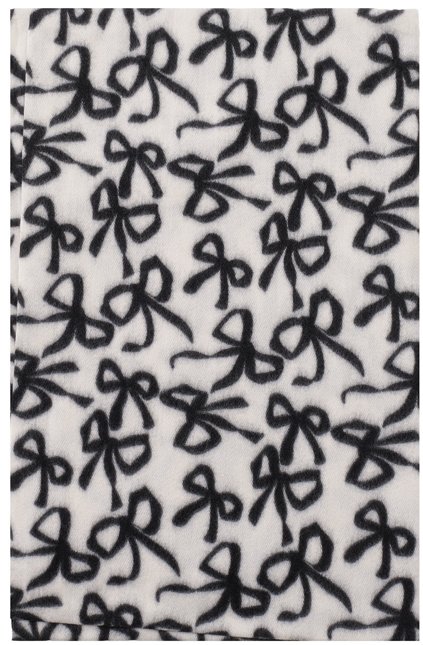 Q-H8.1 SCARF405-658-3 Soft Scarf Bows 180x70cm White
