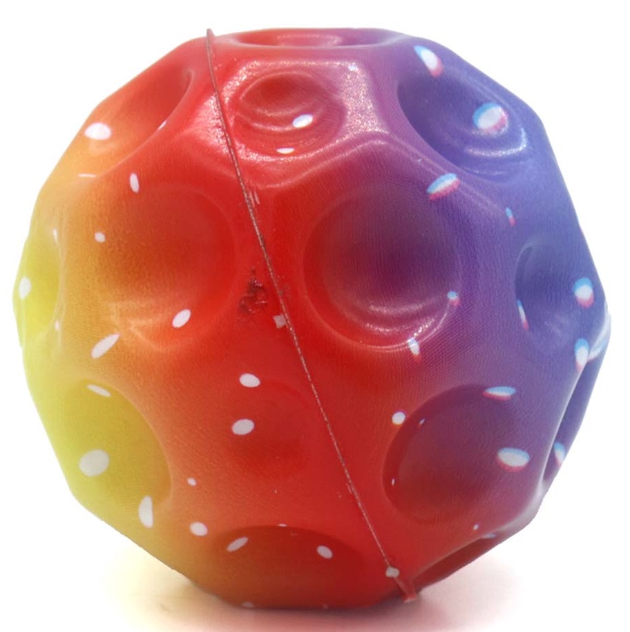 R-C3.2 TOY001-001 Mega Bounce Ball - Mixed Rainbow - 7cm