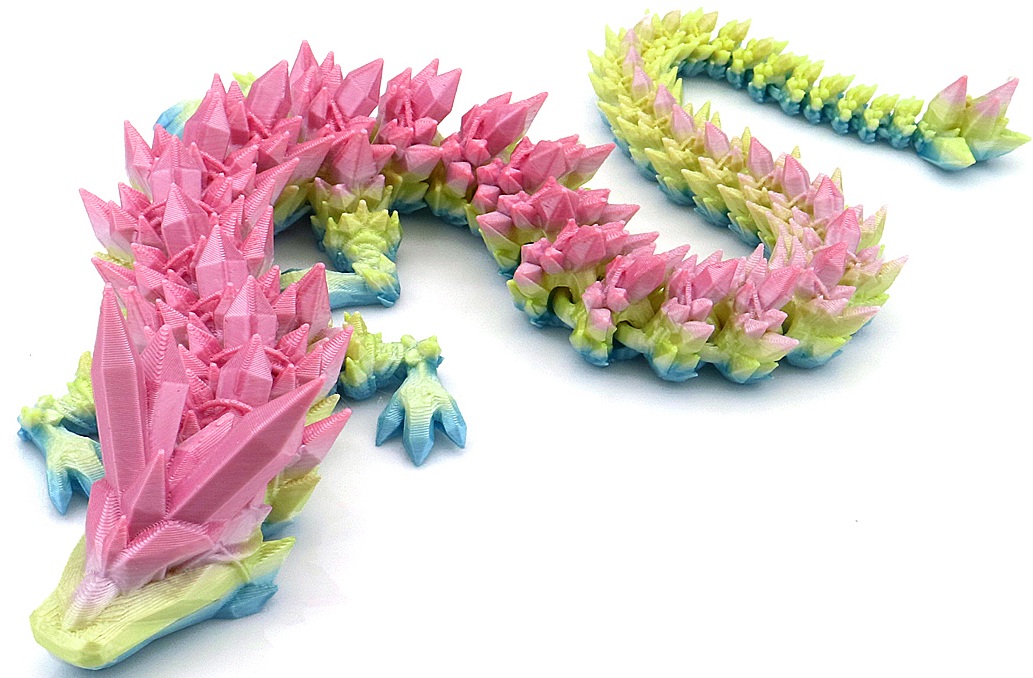 K-E8.1 TOY2611-002 Fidget Dragon 45cm - Multi Color