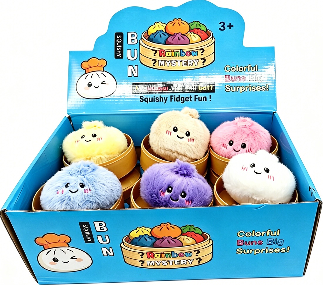 R-A7.2 KY2610-011 Plush Dumpling Fluffy 8.5cm - 12pcs