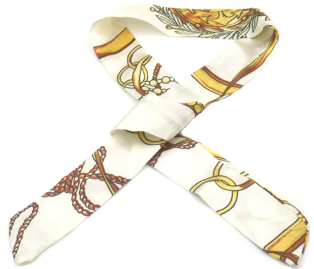 G-B8.3 H1130-001-3 Hair Ribbon 85x3.5cm White