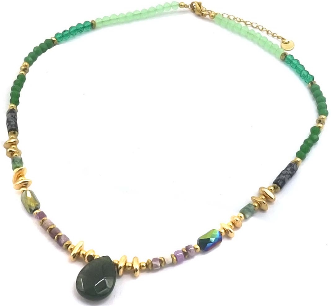 I-C18.1 N221-361 No. 4 S. Steel Necklace 40-46cm