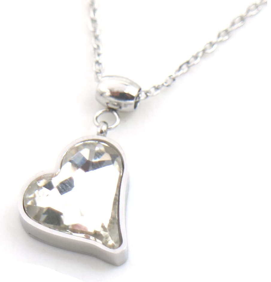 A-D22.2 N088-066S S. Steel Neckalce Heart