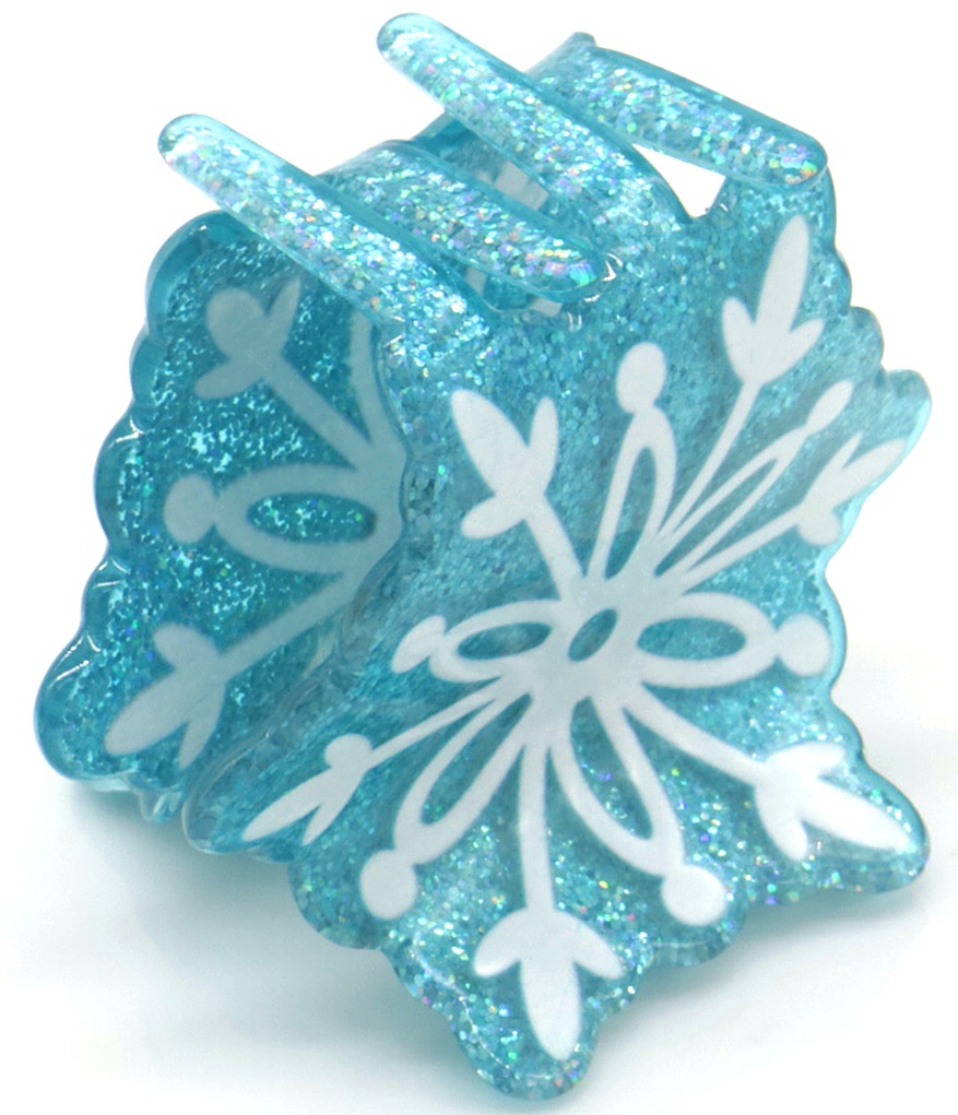 X-H8.1 H1038-025 Hair Claw Christmas Snowflake 5.5cm