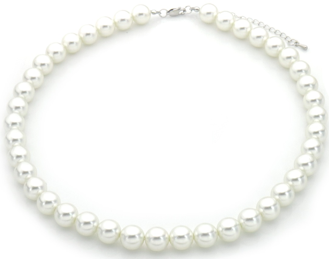 C-A12.2 N928-001-5 Necklace Glass Pearls 10mm