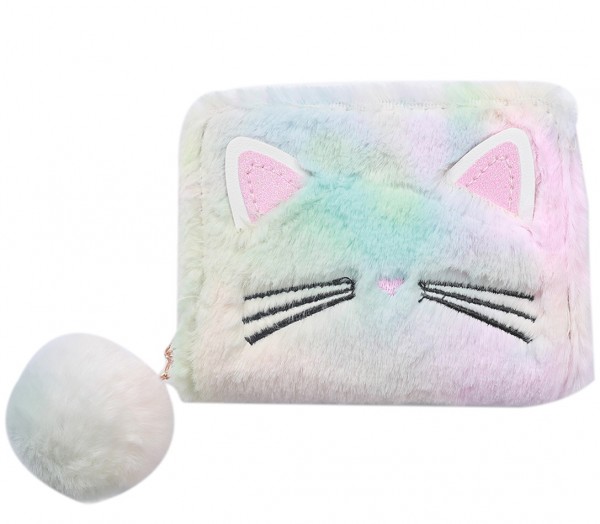 X-D6.2 WA527-003B Wallet Fluffy Unicorn 12x9x2.5cm Multi